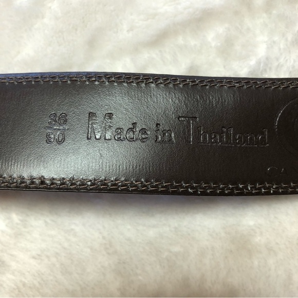 Cansooba Dark Brown Leather Belt Size 36 - Picture 6 of 10